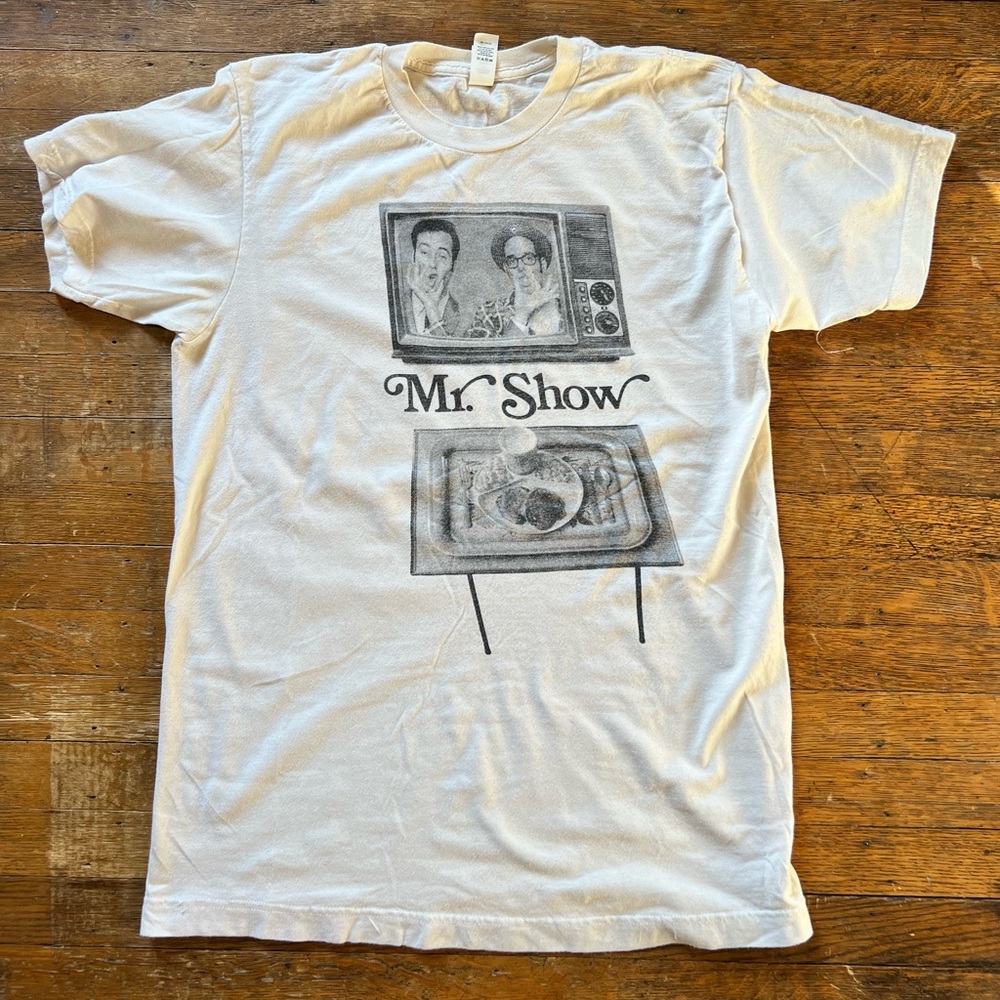 Rare FSG Prints Mr. Show T-Shirt Cream Tultex Tee Medium